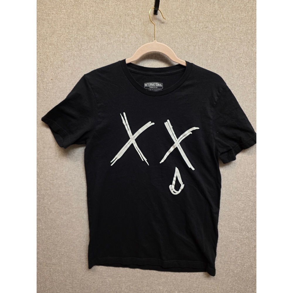 International Feels Co Mens Graphic T-Shirt Black XX Teardrop Medium USA Made